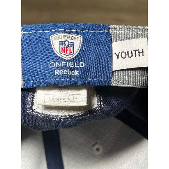 DALLAS COWBOYS REEBOK ONFIELD NFL EQUIPMENT CAP HAT - SIZE SMALL / MEDIUM youth - Picture 3 of 4
